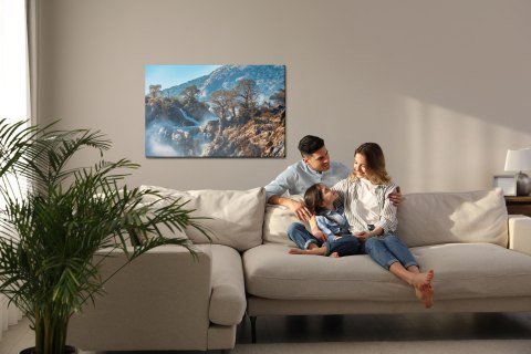 Obraz Na Płótnie Drzewa Przy Wodospadzie Canvas 120x80 LB-1569-C120-80