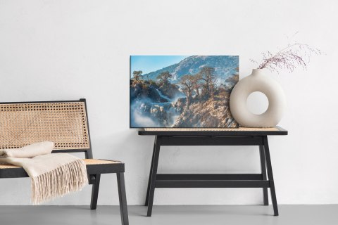 Obraz Na Płótnie Drzewa Przy Wodospadzie Canvas Naturalny 100x70 LB-1569-NC100-70