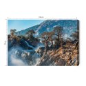 Obraz Na Płótnie Drzewa Przy Wodospadzie Canvas Naturalny 100x70 LB-1569-NC100-70