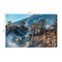 Obraz Na Płótnie Drzewa Przy Wodospadzie Canvas Naturalny 120x80 LB-1569-NC120-80