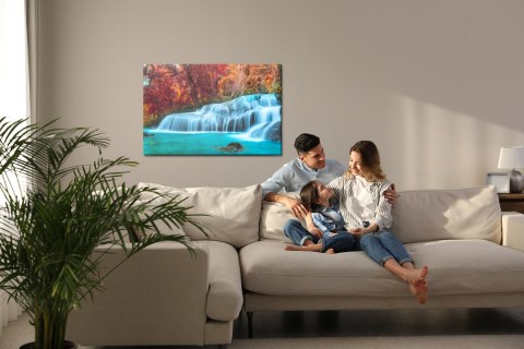 Obraz Na Płótnie Jesienny Wodospad W Tajlandii Canvas 120x80 LB-1571-C120-80