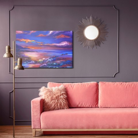 Obraz Na Płótnie Abstrakcyjny Krajobraz Morski Canvas Naturalny 120x80 LB-589-NC120-80