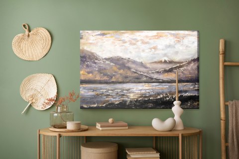 Obraz Na Płótnie Abstrakcyjny Krajobraz Górski Canvas Naturalny 120x80 LB-1026-NC120-80