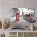 Obraz Na Płótnie Czerwona Budka Telefoniczna W Londynie Canvas 120x80 LB-1308-C120-80
