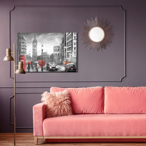 Obraz Na Płótnie Deszczowy Dzień W Londynie Canvas 120x80 LB-1301-C120-80