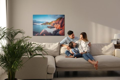 Obraz Na Płótnie Plaża Anse Source D'argent Canvas 120x80 LB-4506-C120-80