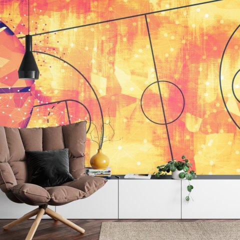 Fototapeta Abstrakcyjne Boisko Do Koszykówki Flizelina Zmywalna 312x219 FT-3161-VEMLXXL