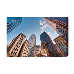 Obraz Na Płótnie Bostońskie Wieżowce Canvas Naturalny 100x70 LB-81-NC100-70