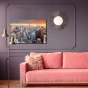 Obraz Na Płótnie Budynki Nowego Jorku Canvas Naturalny 120x80 LB-116-NC120-80