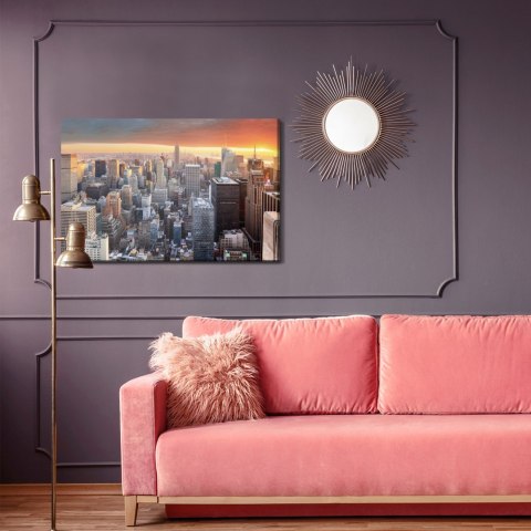 Obraz Na Płótnie Budynki Nowego Jorku Canvas Naturalny 120x80 LB-116-NC120-80