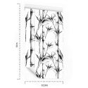 Tapeta Czarno-Biały Bambusowy Las Flizelina 53x1000 TR-3700-VER-53