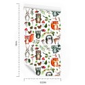 Tapeta Dla Dzieci - Leśne Zwierzątka I Przyjaciele Flizelina 53x1000 TR-3118-VER-53