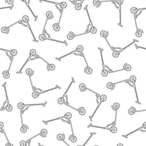 Tapeta Czarno-Białe Hulajnogi Flizelina 53x1000 TR-5638-VER-53