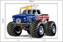 Fototapeta Amerykański Monster Truck Vinyl Gładki 180x120 FT-2355-VG180-120