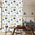 Tapeta Dla Dzieci - Dzikie Zwierzątka - Styl Skandynawski Flizelina 53x1000 TR-771-VER-53
