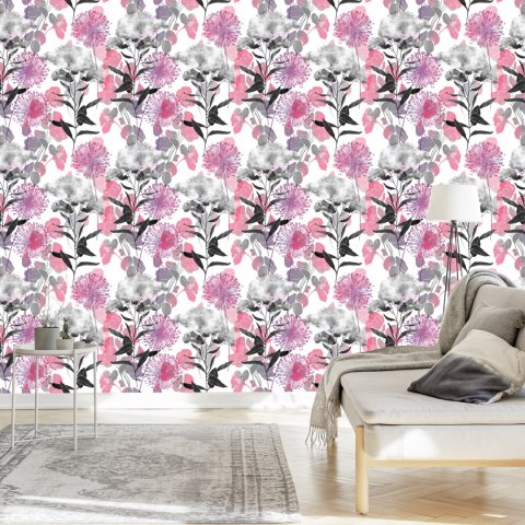 Tapeta Dmuchawce Z Ziołami Polnymi Flizelina 53x1000 TR-4068-VER-53