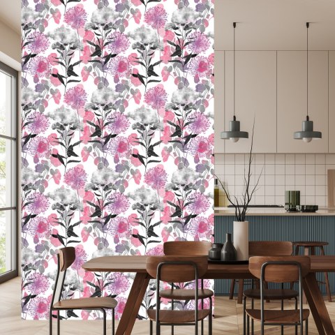 Tapeta Dmuchawce Z Ziołami Polnymi Flizelina 53x1000 TR-4068-VER-53