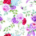 Tapeta Kolorowe Róże - Akwarela Vintage Flizelina 53x1000 TR-954-VER-53