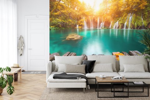 Fototapeta Jesienny Wodospad Flizelina 416x290 FT-579-VEXXXXL