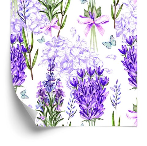 Tapeta Lawenda Z Kokardkami Flizelina 53x1000 TR-1847-VER-53