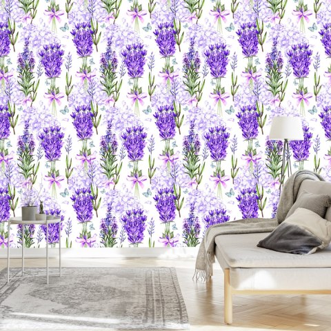 Tapeta Lawenda Z Kokardkami Flizelina 53x1000 TR-1847-VER-53