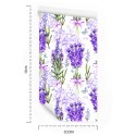 Tapeta Lawenda Z Kokardkami Flizelina 53x1000 TR-1847-VER-53