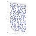 Tapeta Niebieskie Kwiaty Polne Flizelina 53x1000 TR-3911-VER-53
