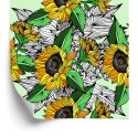Tapeta Słoneczniki Z Roślinami Flizelina 53x1000 TR-4157-VER-53