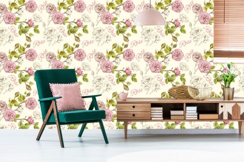 Tapeta Stylowe Róże Flizelina 53x1000 TR-2873-VER-53