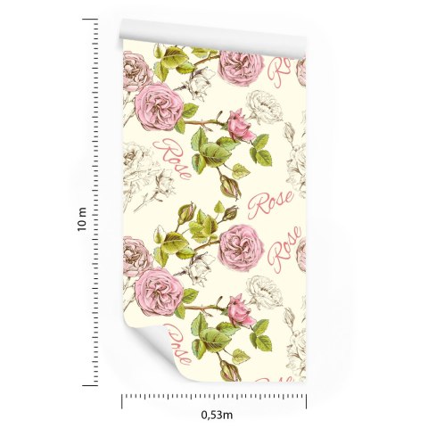 Tapeta Stylowe Róże Flizelina 53x1000 TR-2873-VER-53