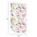 Tapeta Róże Wśród Zielonych Liści Flizelina 53x1000 TR-3353-VER-53