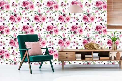 Tapeta Barwne Róże Flizelina 53x1000 TR-1405-VER-53