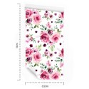 Tapeta Barwne Róże Flizelina 53x1000 TR-1405-VER-53