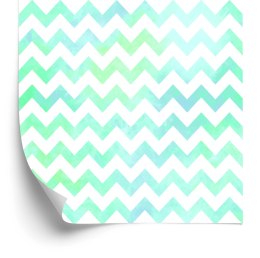 Tapeta Białe I Turkusowe Fale Flizelina 53x1000 TR-359-VER-53