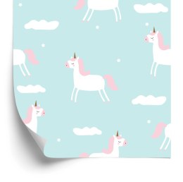 Tapeta Dla Dzieci - Jednorożce Wśród Chmur Flizelina 53x1000 TR-594-VER-53