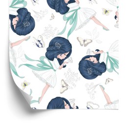 Tapeta Dziewczynki Pośród Motyli Flizelina 53x1000 TR-4142-VER-53