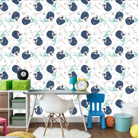 Tapeta Dziewczynki Pośród Motyli Flizelina 53x1000 TR-4142-VER-53