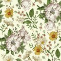 Tapeta Dzikie Róże I Rumianek Flizelina 53x1000 TR-365-VER-53