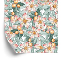 Tapeta Kolorowe Liście I Kwiaty Malowane Akwarelą Flizelina 53x1000 TR-284-VER-53