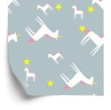 Tapeta Dla Dzieci - Jednorożce I Gwiazdy Flizelina 53x1000 TR-2983-VER-53