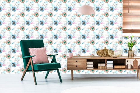 Tapeta Piękne Zawilce I Pióra Flizelina 53x1000 TR-1111-VER-53