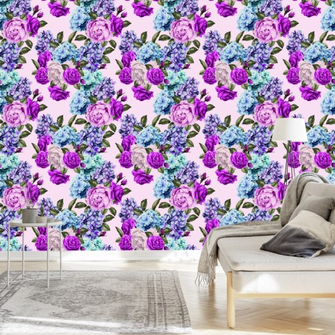 Tapeta Róże Z Liśćmi Flizelina 53x1000 TR-2865-VER-53