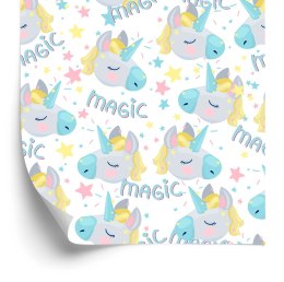 Tapeta Dla Dzieci - Magiczne Śpiące Jednorożce Flizelina 53x1000 TR-3368-VER-53
