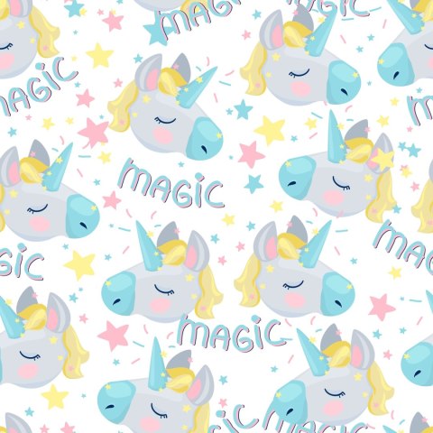 Tapeta Dla Dzieci - Magiczne Śpiące Jednorożce Flizelina 53x1000 TR-3368-VER-53