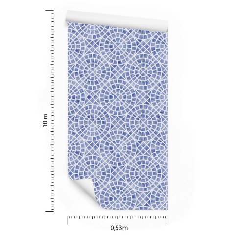 Tapeta Do Jadalni, Geometryczna Mozaika Flizelina 53x1000 TR-2774-VER-53
