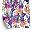 Tapeta Kolorowe Malowane Tulipany Flizelina 53x1000 TR-4129-VER-53