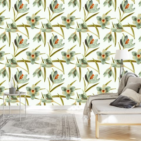 Tapeta Kwiaty Krokus Vintage Flizelina 53x1000 TR-1948-VER-53