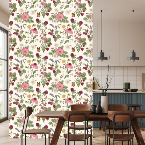 Tapeta Sezonowe Owoce Z Kwiatami Flizelina 53x1000 TR-3908-VER-53
