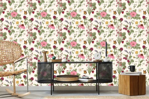 Tapeta Sezonowe Owoce Z Kwiatami Flizelina 53x1000 TR-3908-VER-53