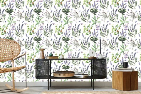 Tapeta Kolorowe Kwiaty Lawendy Flizelina 53x1000 TR-1713-VER-53